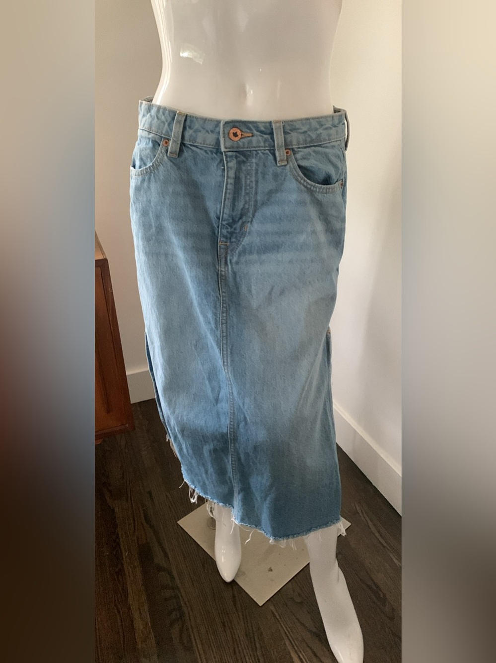 Buffalo David Bitton Light Blue Denim Skirt